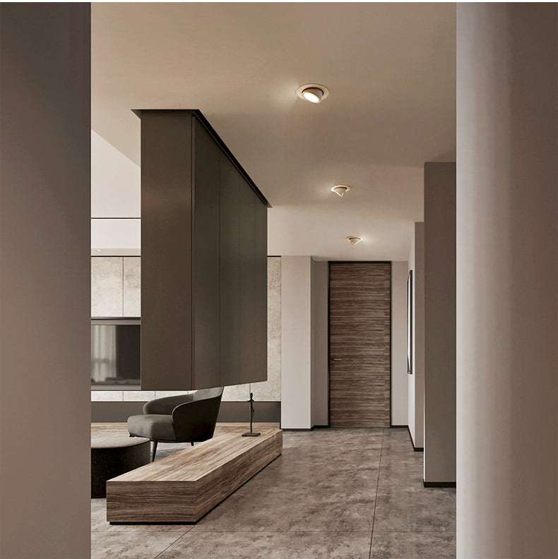 BRGT LED Spotlights Recessed 360° Rotation Adjustment Ceiling Lamp 7W 75mm Downlight Foco For Kitchen Bathroom Indoor Lighting