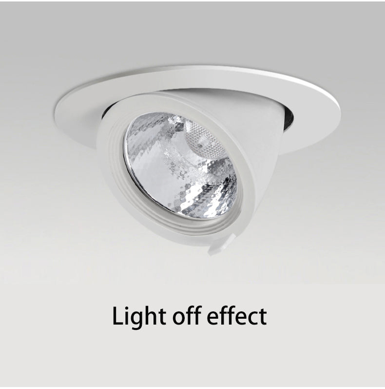 BRGT LED Spotlights Recessed 360° Rotation Adjustment Ceiling Lamp 7W 75mm Downlight Foco For Kitchen Bathroom Indoor Lighting