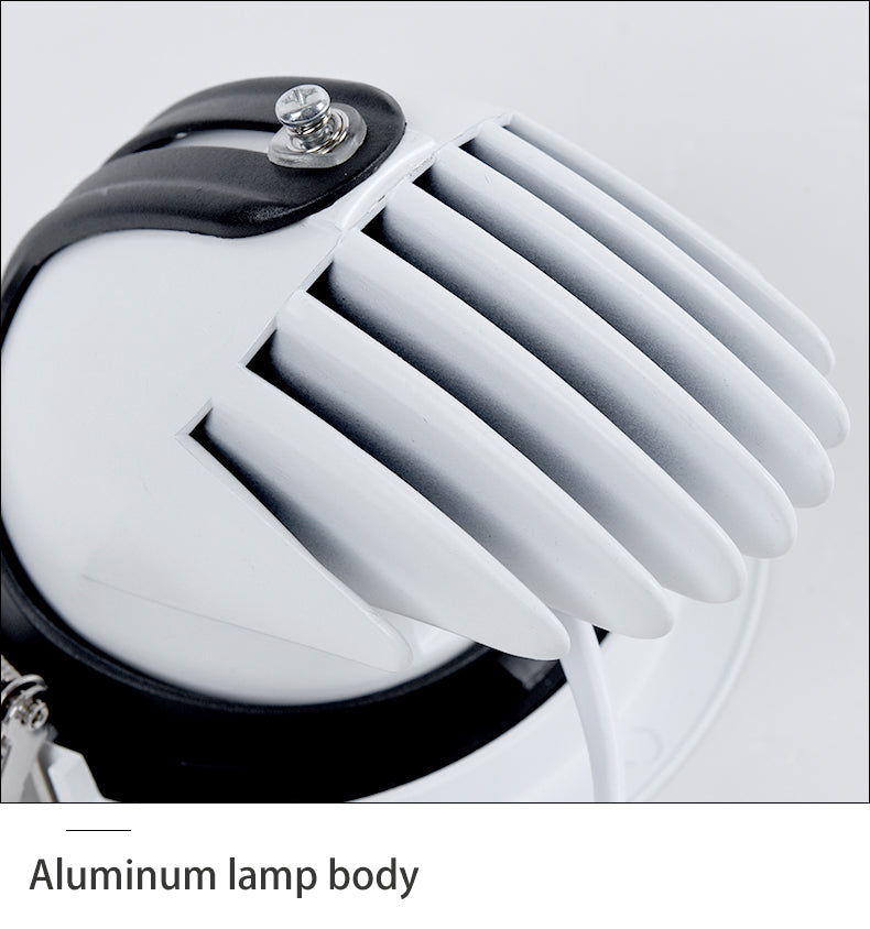 BRGT LED Spotlights Recessed 360° Rotation Adjustment Ceiling Lamp 7W 75mm Downlight Foco For Kitchen Bathroom Indoor Lighting