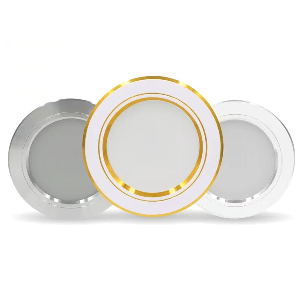 Led Downlights 220v Led Ceiling Light 5W 9W 12W Recessed Down light Round Led Panel Light 15W 18W LED Spot light Indoor Lighting