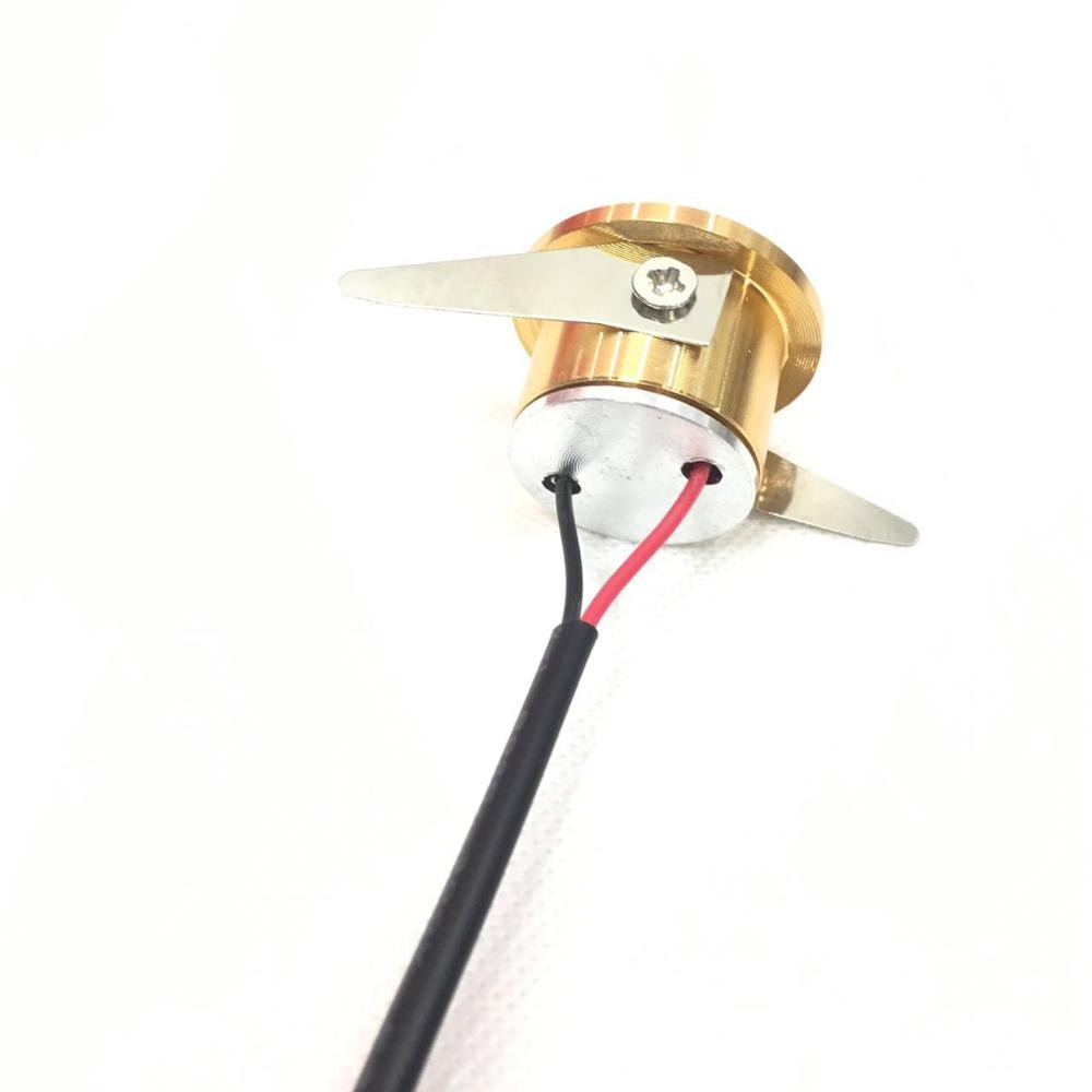 For Kitchen 5 Pièces Armoire Lumière Coupe Taille 28mm 15 Degrés Angle De Faisceau Or Led Downlight 3w Led Spot Lumière Décorati