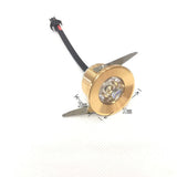For Kitchen 5 Pièces Armoire Lumière Coupe Taille 28mm 15 Degrés Angle De Faisceau Or Led Downlight 3w Led Spot Lumière Décorati