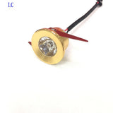 For Kitchen 5 Pièces Armoire Lumière Coupe Taille 28mm 15 Degrés Angle De Faisceau Or Led Downlight 3w Led Spot Lumière Décorati