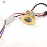 For Kitchen 5 Pièces Armoire Lumière Coupe Taille 28mm 15 Degrés Angle De Faisceau Or Led Downlight 3w Led Spot Lumière Décorati