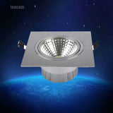 Square Bright Recessed Led Square Downlight Cob 5w Led Spot Light Decoration Ceiling Lamp Ac 110v 220v Spot Lamp