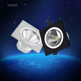 Square Bright Recessed Led Square Downlight Cob 5w Led Spot Light Decoration Ceiling Lamp Ac 110v 220v Spot Lamp