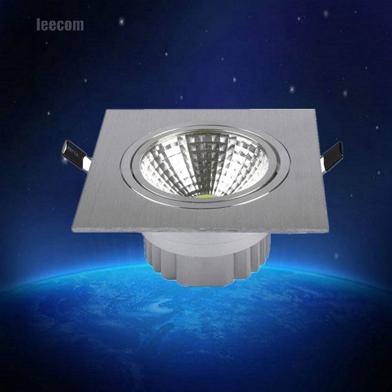 Square Bright Recessed Led Square Downlight Cob 5w Led Spot Light Decoration Ceiling Lamp Ac 110v 220v Spot Lamp