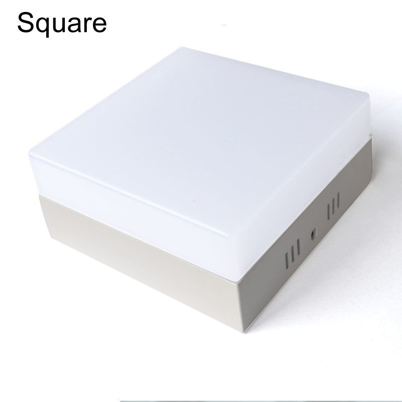 Acrylic 6W 12W 18W 24W NEW LED Round/Square Panel Light Surface Mounted Downlight lighting led ceiling down 85-265V with Driver