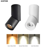 Dimmable Rotating LED Downlights 7W 9W 12W 15W COB LED Ceiling Spot Lights AC110-220V LED Wall Lamp Warm Cold White Indoor Lighting