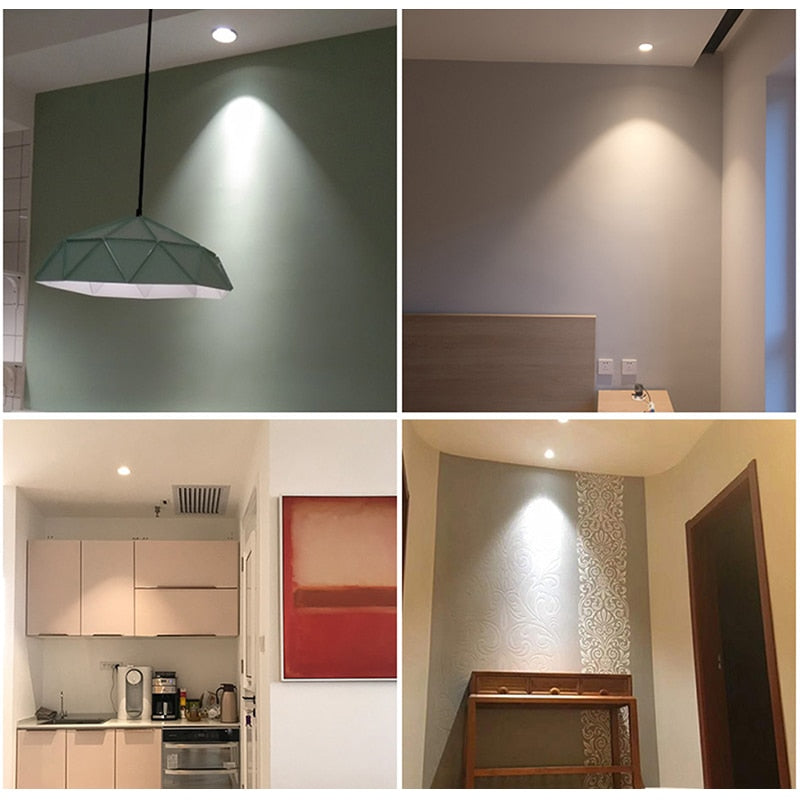 Dimmable LED Downlight COB Ceiling Spot Lighting 3W 5W Led Bulb 4 Pcs Bedroom Kitchen Indoor Ceiling Recessed Lights