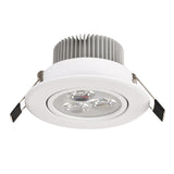 White Led 1W 3W 4W 5W 7W Downlight Residentiële Dimbare Verzonken Led Lamp Licht Verstelbare Recessed Ceiling Spotlight Downlight