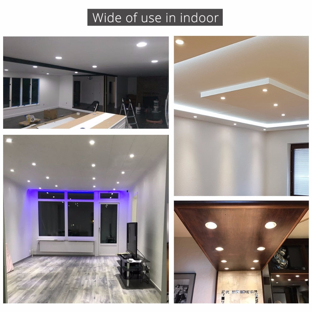 White Led 1W 3W 4W 5W 7W Downlight Residentiële Dimbare Verzonken Led Lamp Licht Verstelbare Recessed Ceiling Spotlight Downlight