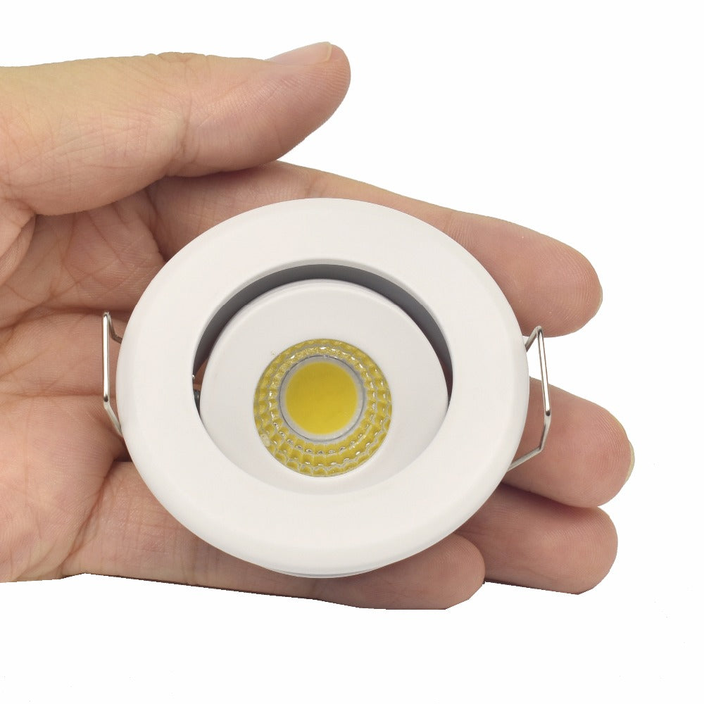 White Led 1W 3W 4W 5W 7W Downlight Residentiële Dimbare Verzonken Led Lamp Licht Verstelbare Recessed Ceiling Spotlight Downlight
