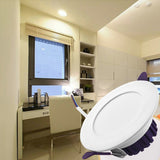 Led Downlight 85-265V Ceiling Light 7W Recessed Down light Round COB Led Panel Light Spotlight Indoor Lighting Home Decor