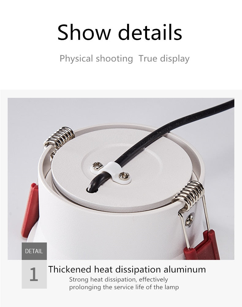 LED Ceiling Lights Luminaires Downlight Bedroom Lighting Corridor 7W 10W 15W 20W Recessed Round Lamp Spot  Indoor Warm Cold Hotel