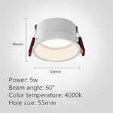LED Ceiling Lights Luminaires Downlight Bedroom Lighting Corridor 7W 10W 15W 20W Recessed Round Lamp Spot  Indoor Warm Cold Hotel