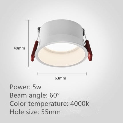 LED Ceiling Lights Luminaires Downlight Bedroom Lighting Corridor 7W 10W 15W 20W Recessed Round Lamp Spot  Indoor Warm Cold Hotel