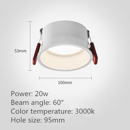 LED Ceiling Lights Luminaires Downlight Bedroom Lighting Corridor 7W 10W 15W 20W Recessed Round Lamp Spot  Indoor Warm Cold Hotel