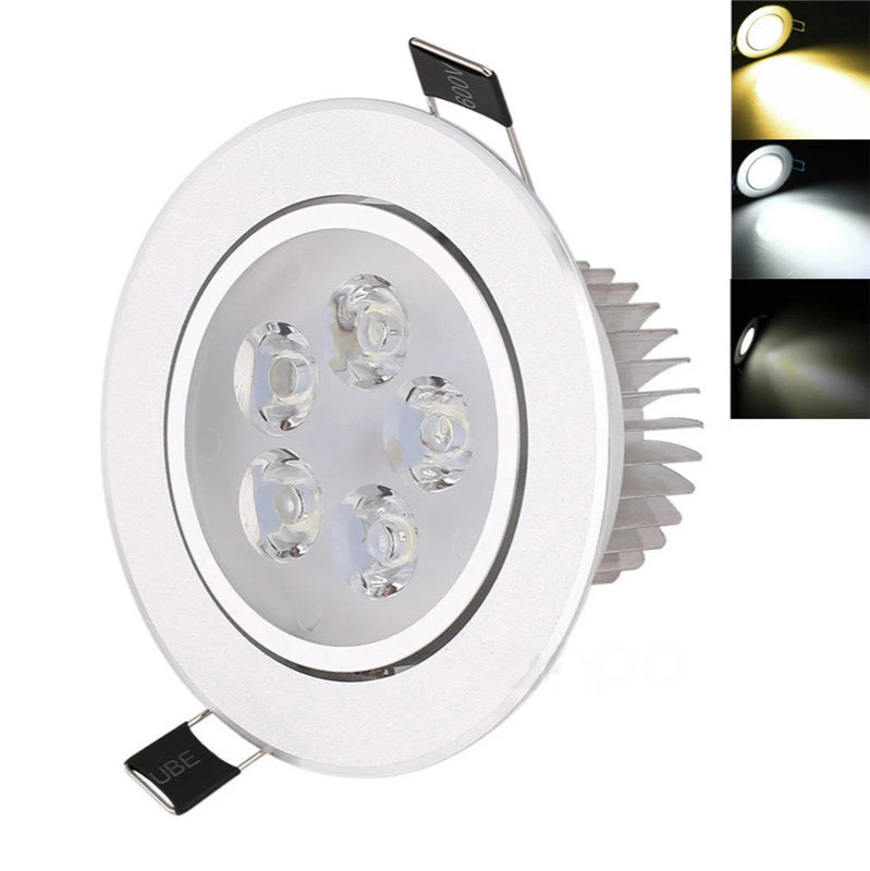 Recessed LED Lamp Spot Light AC110V 220V Dimbare Led Spot Spotlight LED Downlight Dimmable 5W Waterproof Warm White Cold White