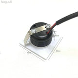 Downlight 10pcs/lot Led Mini Cabinet Downlight 3w Diameter 45mm Dc12v Black Frame Recessed Ceiling