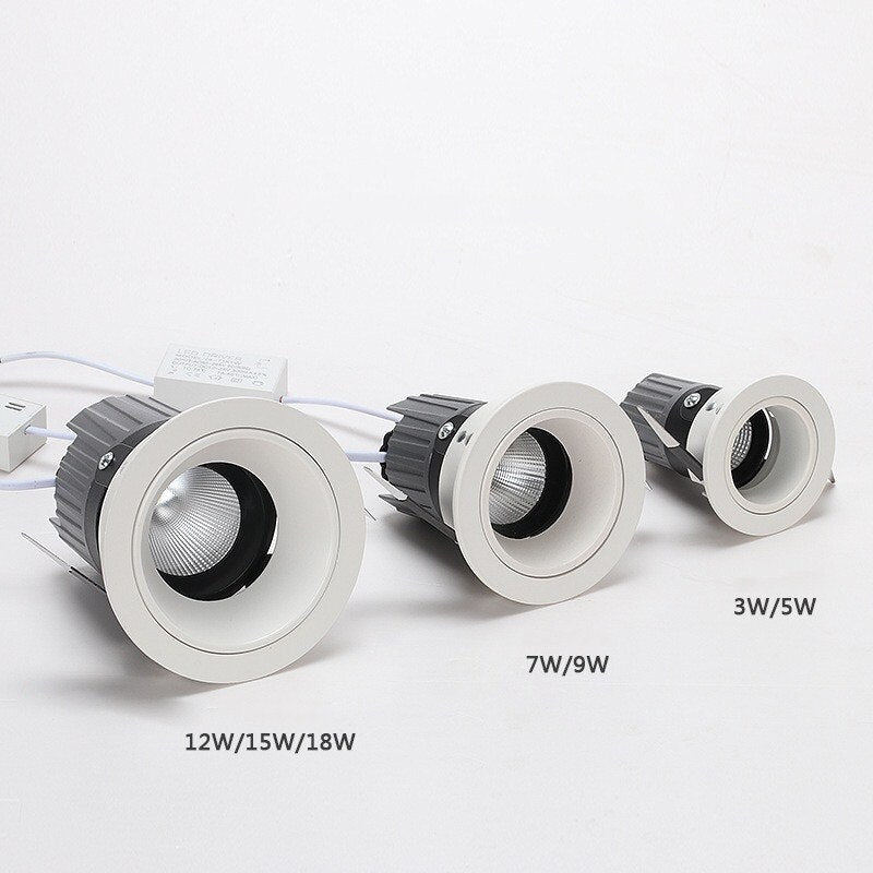 LED Downlight COB Ceiling Spot Lighting 3W 5W 7W 12W 15W 18W Led Bulb Bedroom Kitchen Indoor ceiling recessed Lights