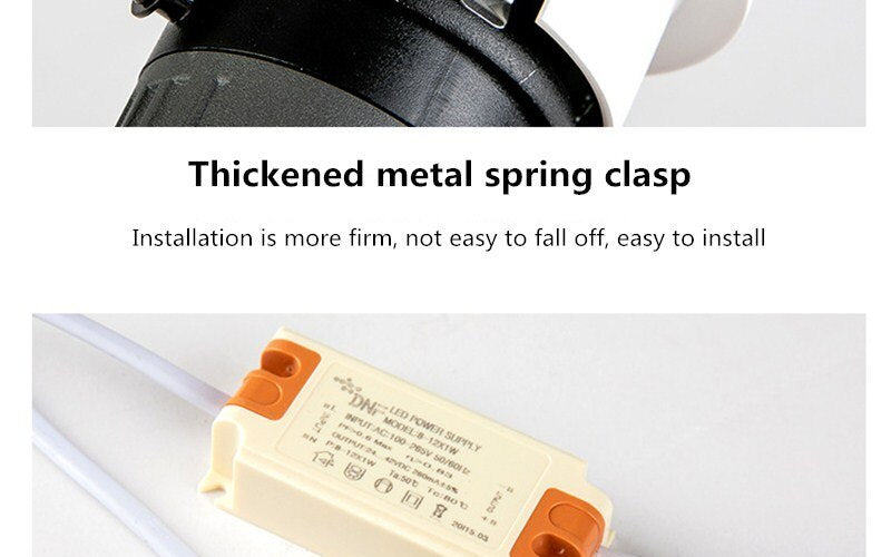 LED Downlight COB Ceiling Spot Lighting 3W 5W 7W 12W 15W 18W Led Bulb Bedroom Kitchen Indoor ceiling recessed Lights