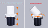 LED Downlight Embedded Ceiling Lamp 8W 12W 15W  20W 110V-220V Adjustable SpotLights Stretchable and Rotate Spot Light