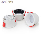 Anti-Glare SMD2835 Led Recessed Downlights 7W 12W 15W Dimmable AC90-260V Round Led Ceiling Lamp Spotlights for Indoor Lighting