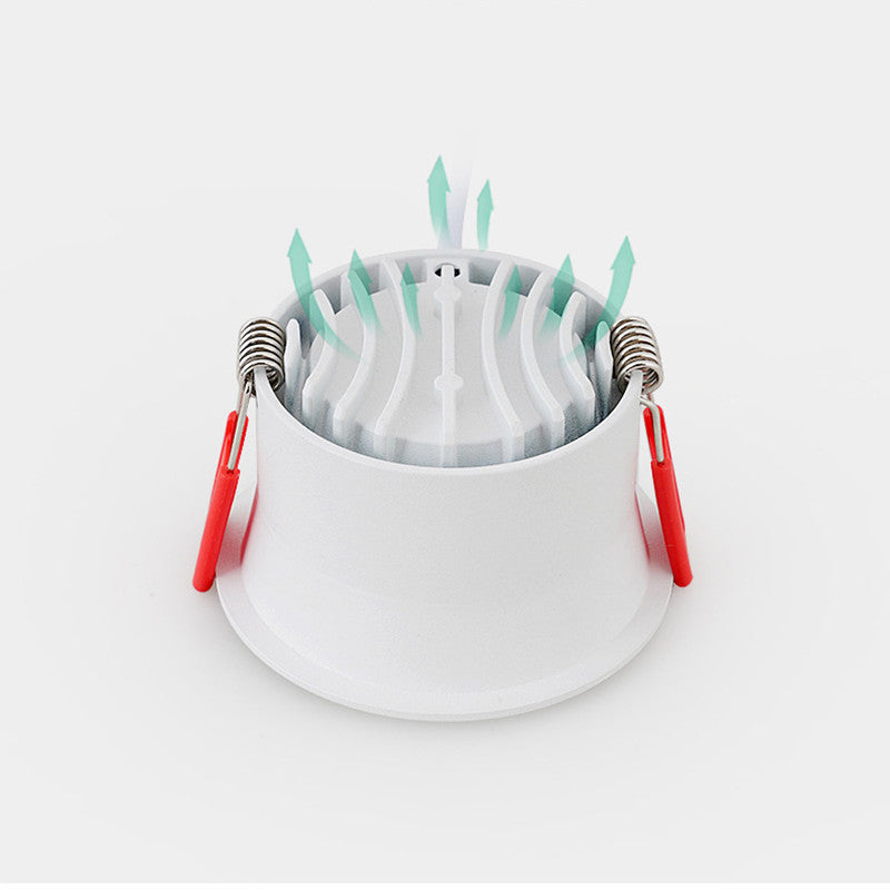 Anti-Glare SMD2835 Led Recessed Downlights 7W 12W 15W Dimmable AC90-260V Round Led Ceiling Lamp Spotlights for Indoor Lighting