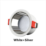 Anti-Glare SMD2835 Led Recessed Downlights 7W 12W 15W Dimmable AC90-260V Round Led Ceiling Lamp Spotlights for Indoor Lighting