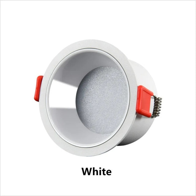 Anti-Glare SMD2835 Led Recessed Downlights 7W 12W 15W Dimmable AC90-260V Round Led Ceiling Lamp Spotlights for Indoor Lighting
