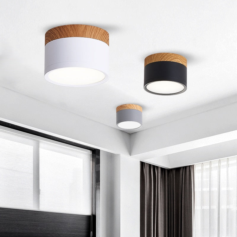 LED Surface Mounted RGB Downlight Remote Control 7W 9W Ceiling light RGB Color Change Dimming LED Wire Hanging Bar Aisle Lamps