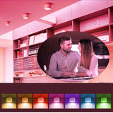 LED Surface Mounted RGB Downlight Remote Control 7W 9W Ceiling light RGB Color Change Dimming LED Wire Hanging Bar Aisle Lamps