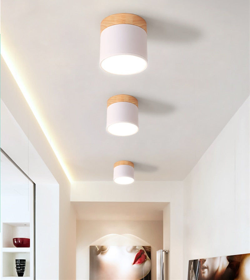 LED Surface Mounted RGB Downlight Remote Control 7W 9W Ceiling light RGB Color Change Dimming LED Wire Hanging Bar Aisle Lamps