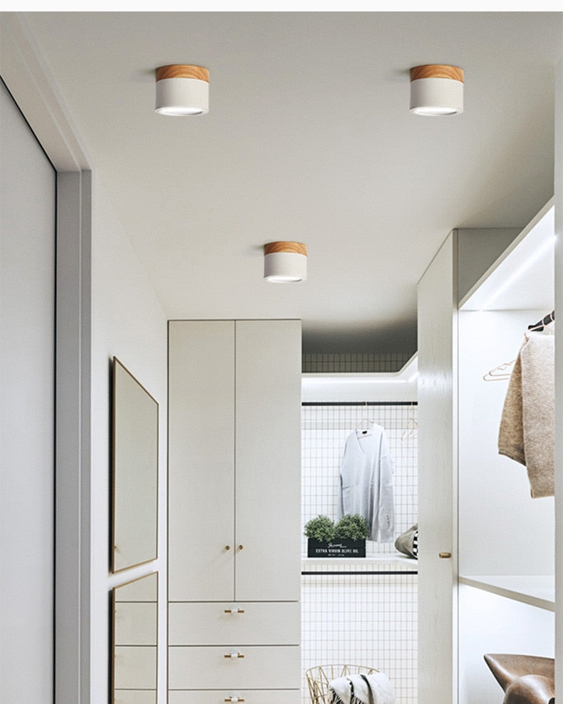 LED Surface Mounted RGB Downlight Remote Control 7W 9W Ceiling light RGB Color Change Dimming LED Wire Hanging Bar Aisle Lamps