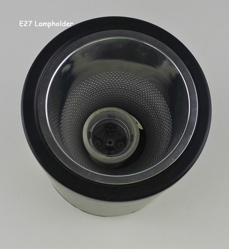 Modern Brief Black Iron E27 LED Bulb Spot Lamp Fixture Home Deco Dining Room Circel 3.5&#39; Downlights