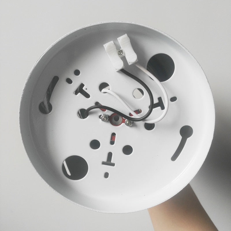 Modern Brief Black Iron E27 LED Bulb Spot Lamp Fixture Home Deco Dining Room Circel 3.5&#39; Downlights