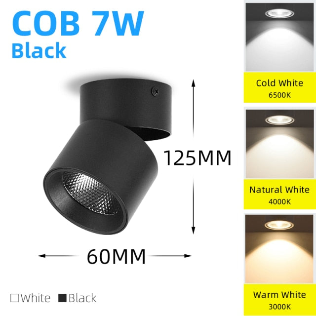 Led Downlight 220v Ceiling Light 5W 10W 15W Spot Lights Round Led Panel Light 25W Spotlight 6 Pcs/Lot Indoor Lighting Kitchen