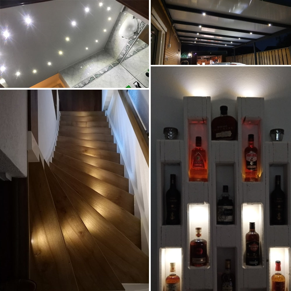 LED Recessed Downlight 1W AC85-277V LED Ceiling Spot Light Bedroom Indoor Lighting 25mm Cutout