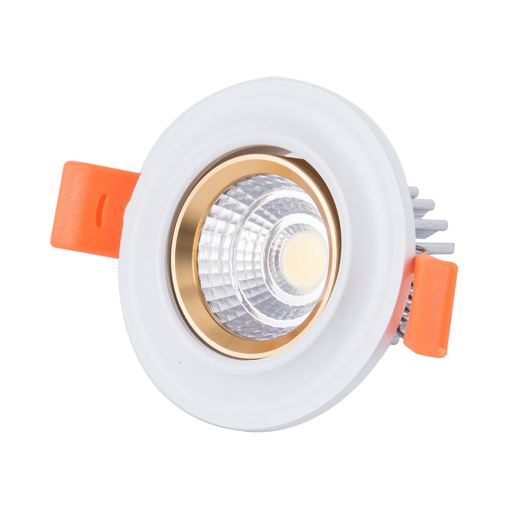 Round Recessed Lamp LED Downlight 110V 220V 3W 7W Led Bulb Bedroom Kitchen Indoor LED Spot Lighting