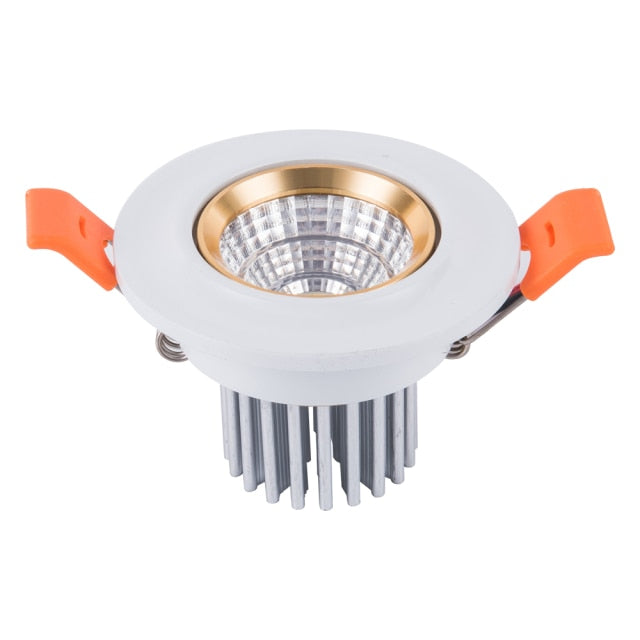Round Recessed Lamp LED Downlight 110V 220V 3W 7W Led Bulb Bedroom Kitchen Indoor LED Spot Lighting