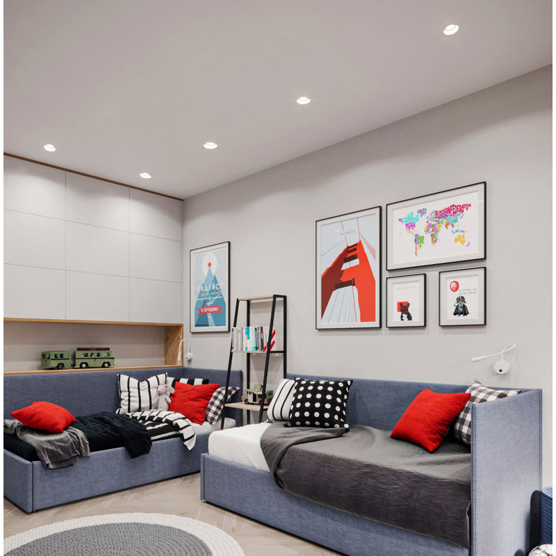 LED Downlight Ceiling Spot Lights Narrow 7W 5mm Deep Anti-Glare Die Casting Design White Black Shell