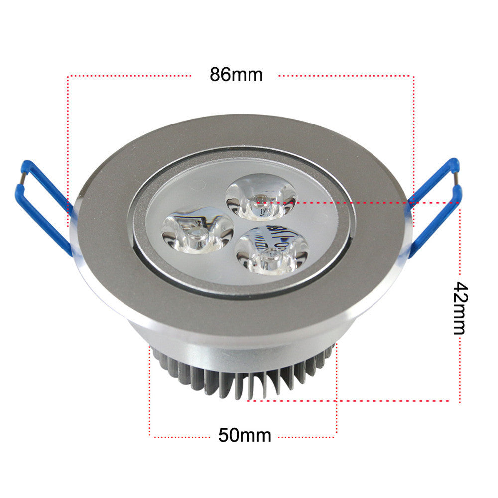Dimmable LED Ceiling Downlight 9W 3X3W LED led down light for Living room Cold White Warm White