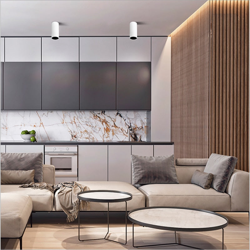 COB Downlights 7W 15W High Quality Round Surface Mounted LED Ceiling Lamps Spot Light AC110V 220V Driverless LED DownLight