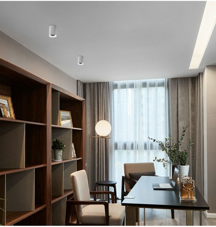 COB Downlights 7W 15W High Quality Round Surface Mounted LED Ceiling Lamps Spot Light AC110V 220V Driverless LED DownLight