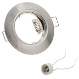 Simple Round Gu10 Spot Bulb Recessed Led Ceiling Light Fixture Downlight Frame MR16 Fitting Mounting Ceiling Spot Lights Housing