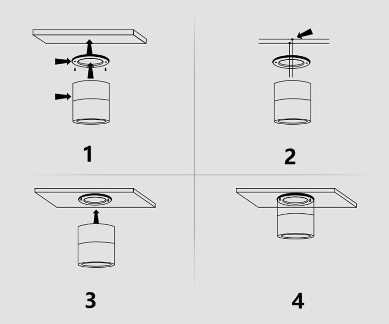 Dimmable Round LED Downlight SMD 5730 7W 9W 15W 18W 24W 30W AC85-265V White Ceiling Spot Lamp Living Room and Bedroom Lighting