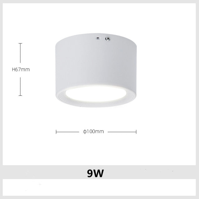 Dimmable Round LED Downlight SMD 5730 7W 9W 15W 18W 24W 30W AC85-265V White Ceiling Spot Lamp Living Room and Bedroom Lighting