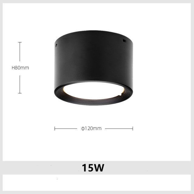 Dimmable Round LED Downlight SMD 5730 7W 9W 15W 18W 24W 30W AC85-265V White Ceiling Spot Lamp Living Room and Bedroom Lighting