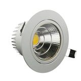 White-round LED COB Downlight Dimmable COB Downlight Light 5W/7W/9W/12W AC85-265V LED Cabinet Light